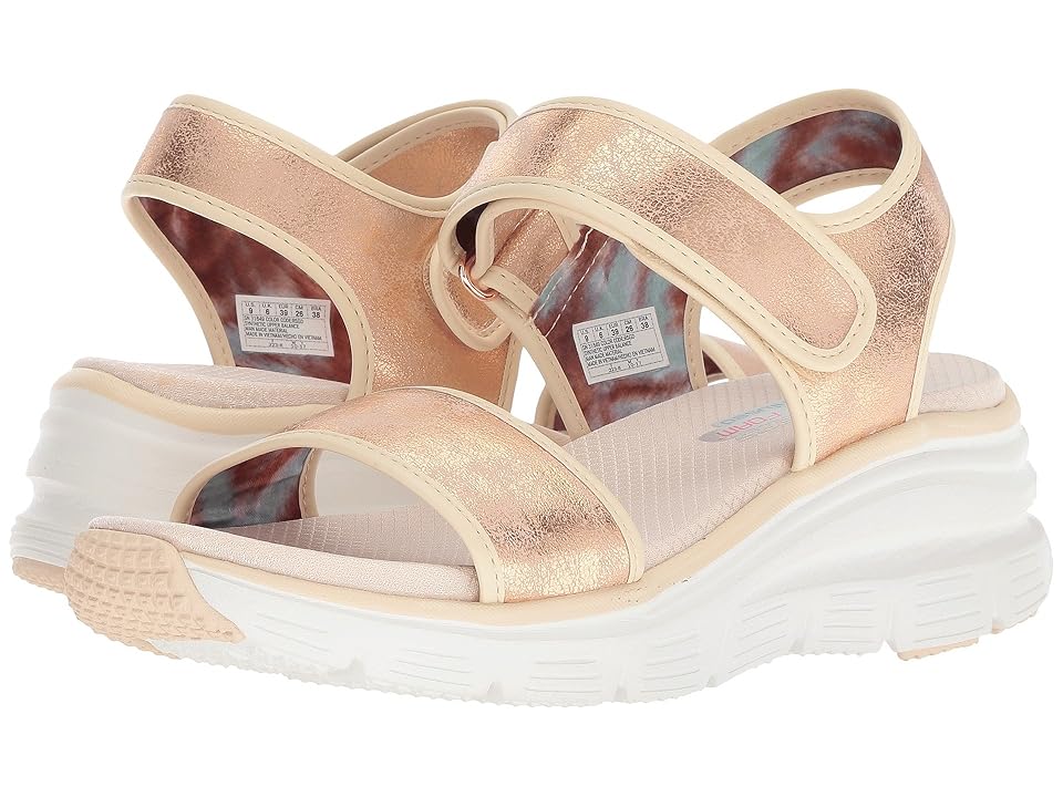 

SKECHERS Wedge Appeal - Brush-Off (Rose Gold) Women's Shoes