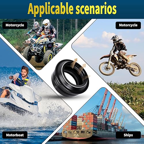 Miniatura 10 de YS-TM Sellos de horquilla de 1.535 in - 45378-87 Reemplazo para Harley Davidson L87-20 XL 1.535 in Fork Sportster XL883 1200, para HONDA