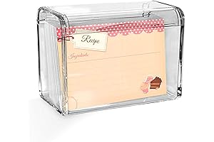 Modern Innovations Acrylic 3x5 Recipe Box