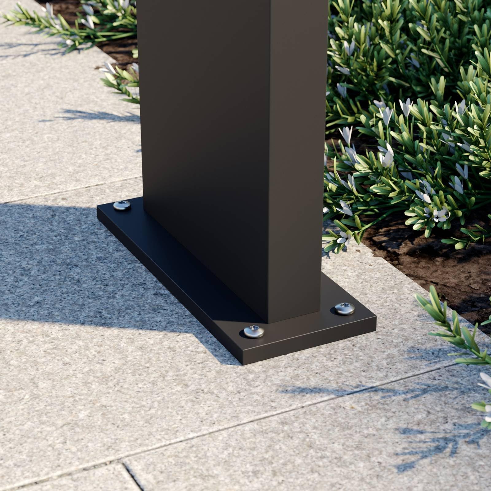 Arcchio Lampada LED da esterni (Moderno) colore Nero, in Alluminio lampadina inclusa lampioncino paletto luminoso lampada viale lampione