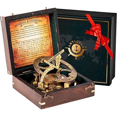 5 Inch Premium Sundial Compass: Unveil History and Precision