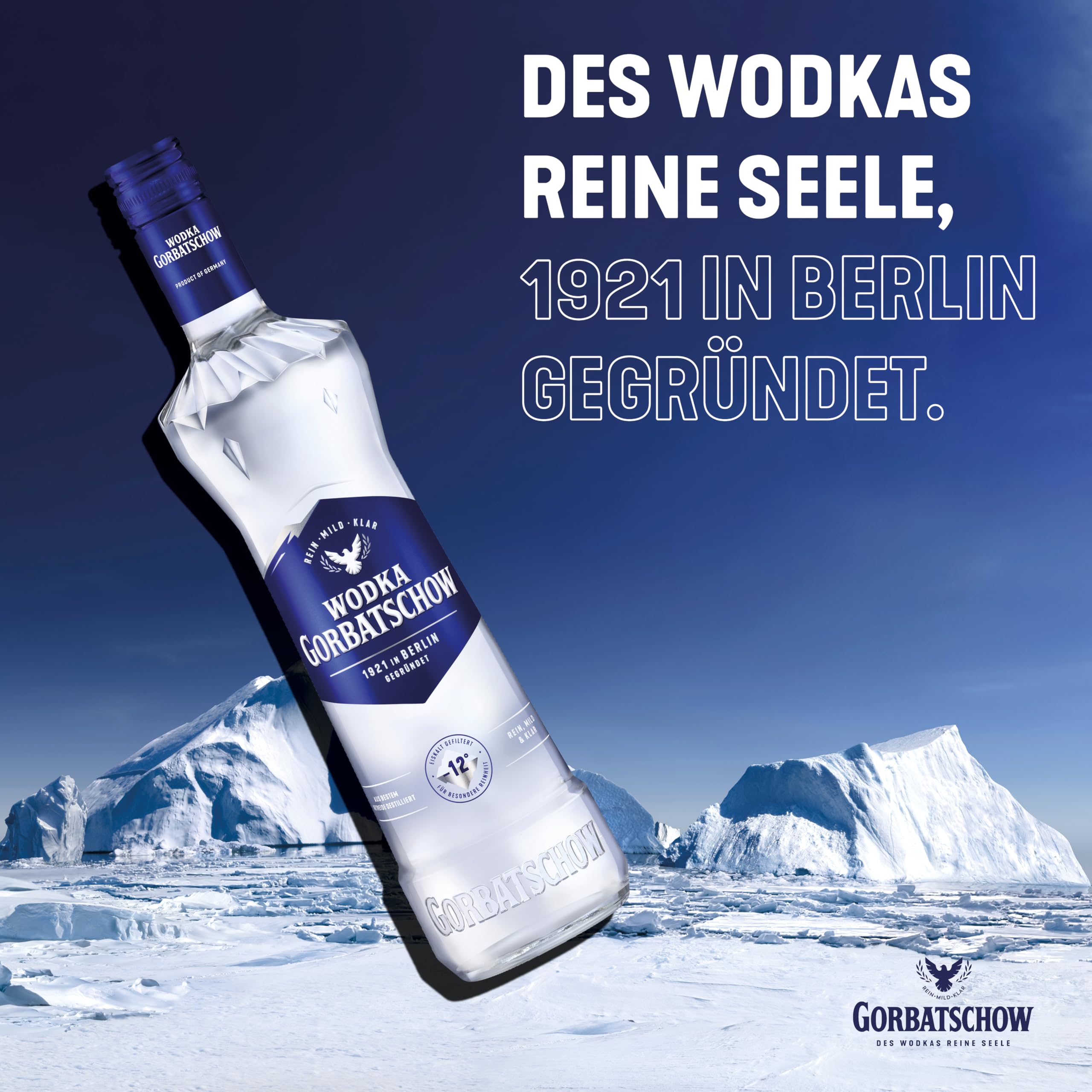 Wodka Gorbatschow 37,5 Prozent vol. (1 x 0,7 l) Premium Vodka - absolute Reinheit und Klarheit, milder Geschmack, ideal als Longdrink, im Cocktail oder als Shot