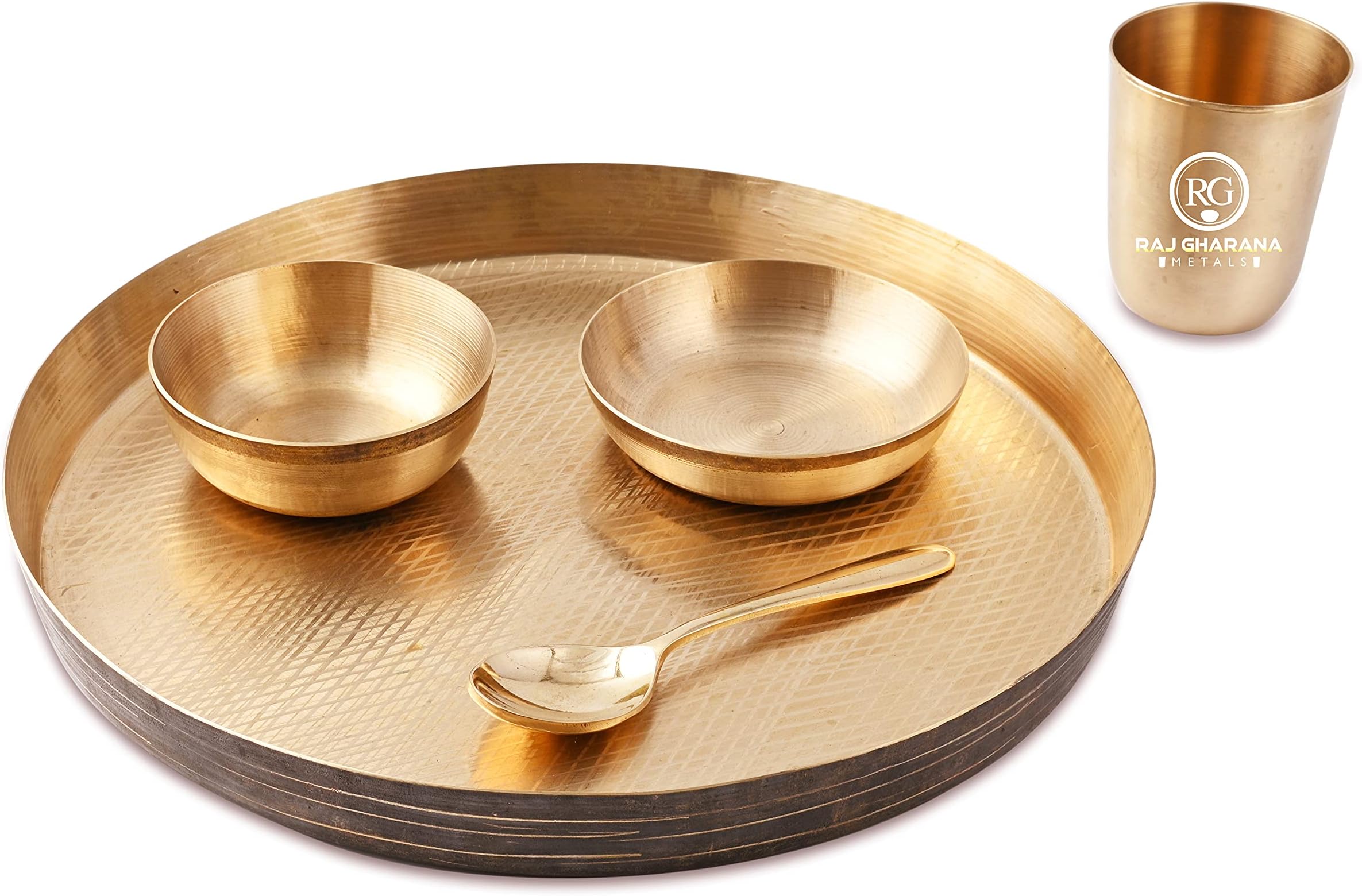 De Kulture Works Ayurveda Pure Kansa Bronze Dinner