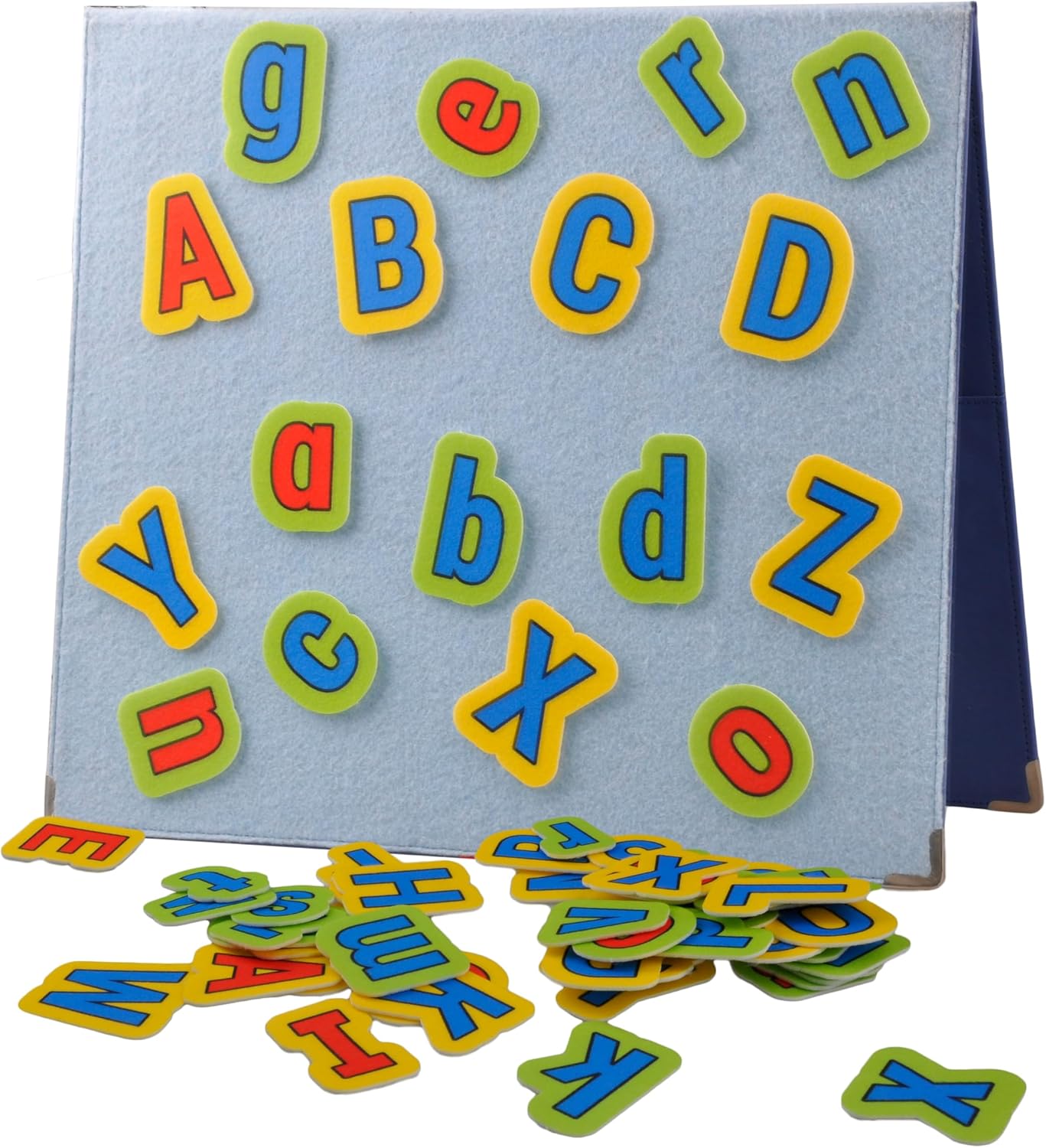 CHEFAN Foldable Felt Board with 26 Lowercase & 26 Uppercase