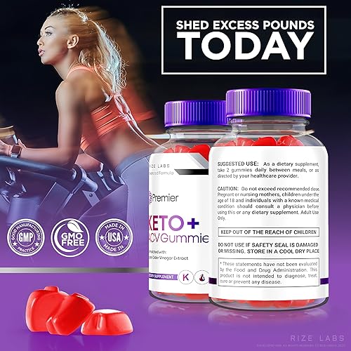 Miniatura 8 de Paquete de 2 gomitas Premier Keto+ACV, Extreme 2000mg Keto Gummies para pérdida de peso avanzada, suplemento de vinagre de sidra de manzana