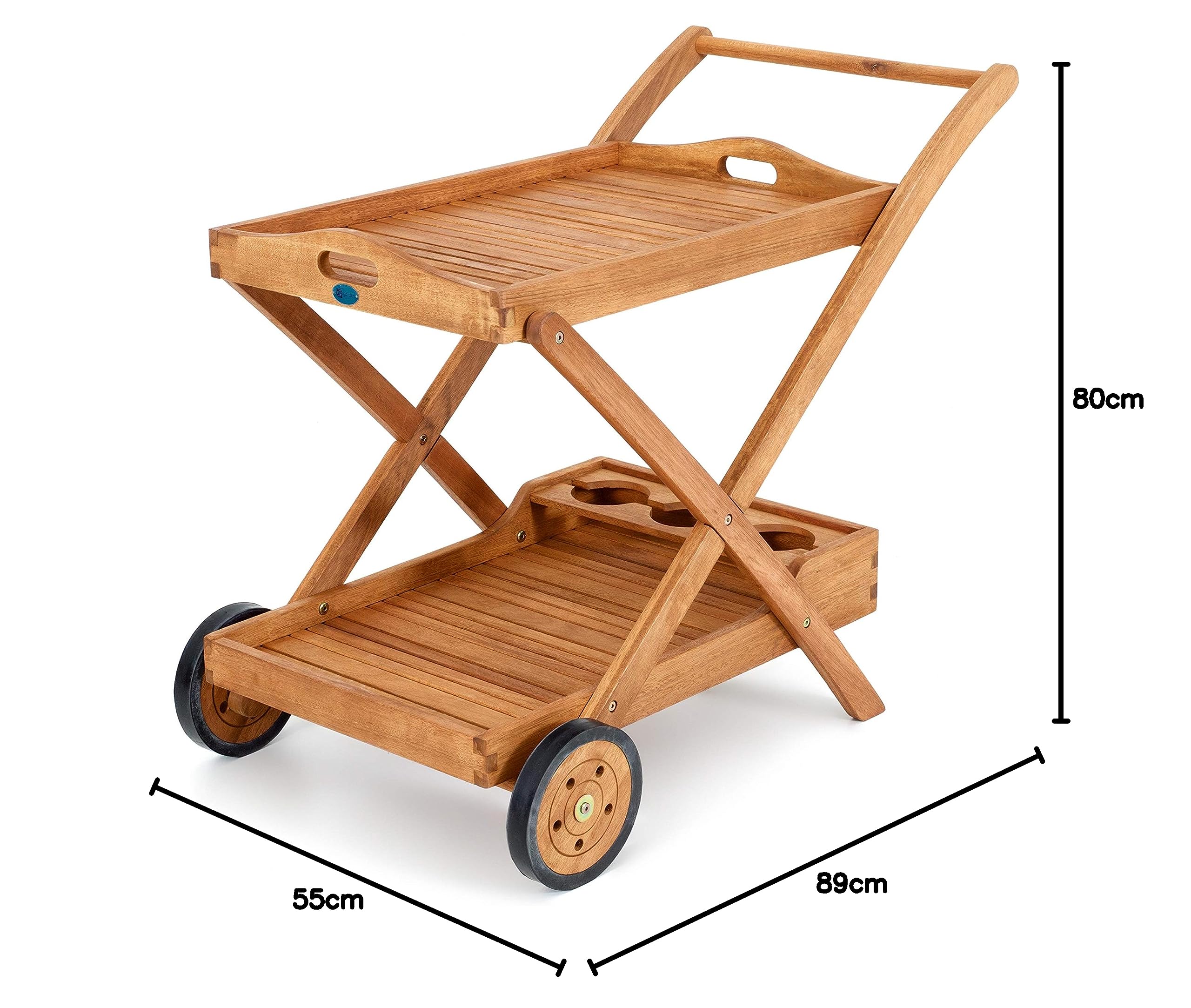 My_garden California Carrello, Legno Eucalypto, Naturale