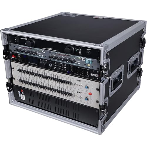 ProX ATA Flight Rack Case – 19" Depth, Heavy-Duty Amp & Mixer Rack Mount with Casters