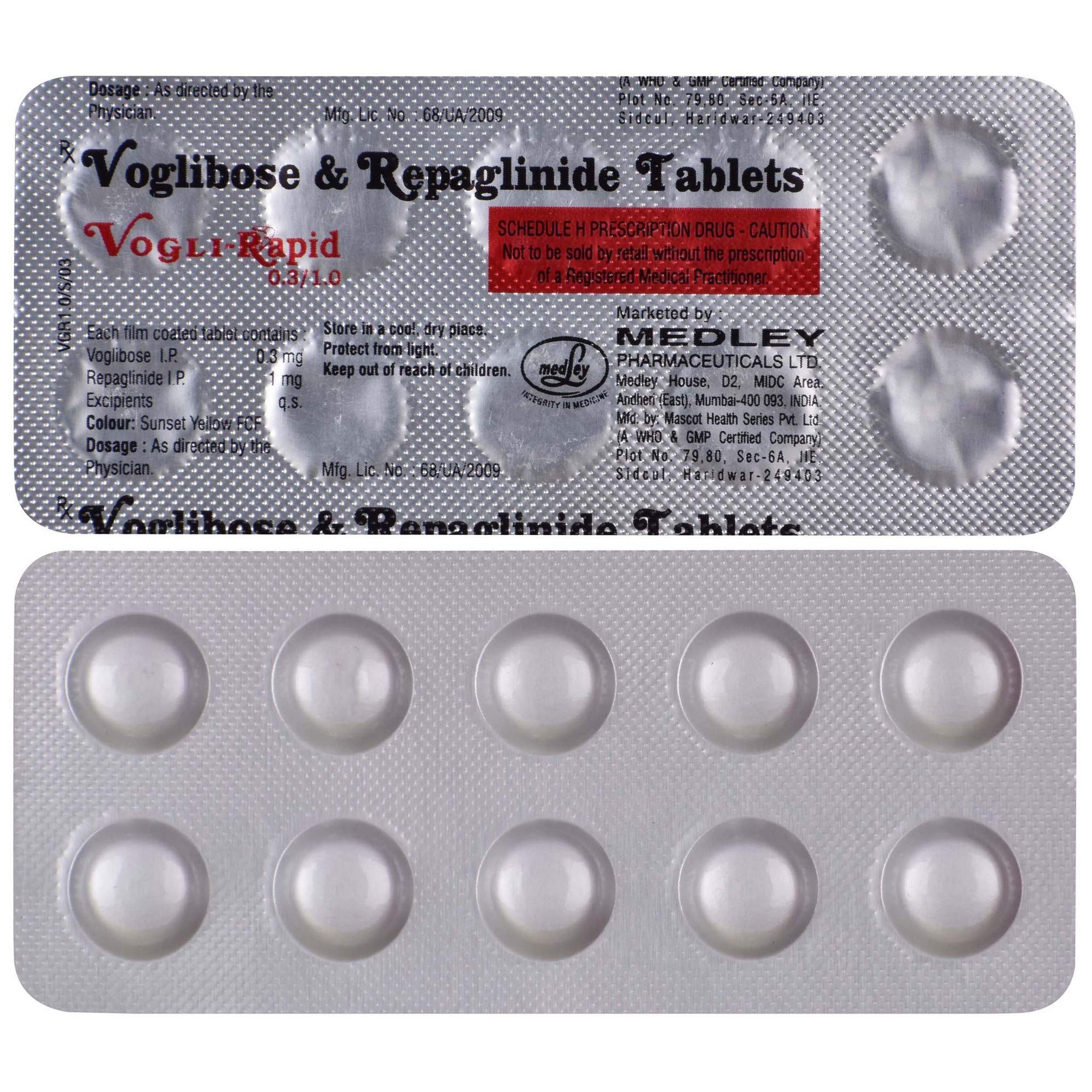 Vogli Rapid 0.3/1.0mg- Strip of 10 Tablets