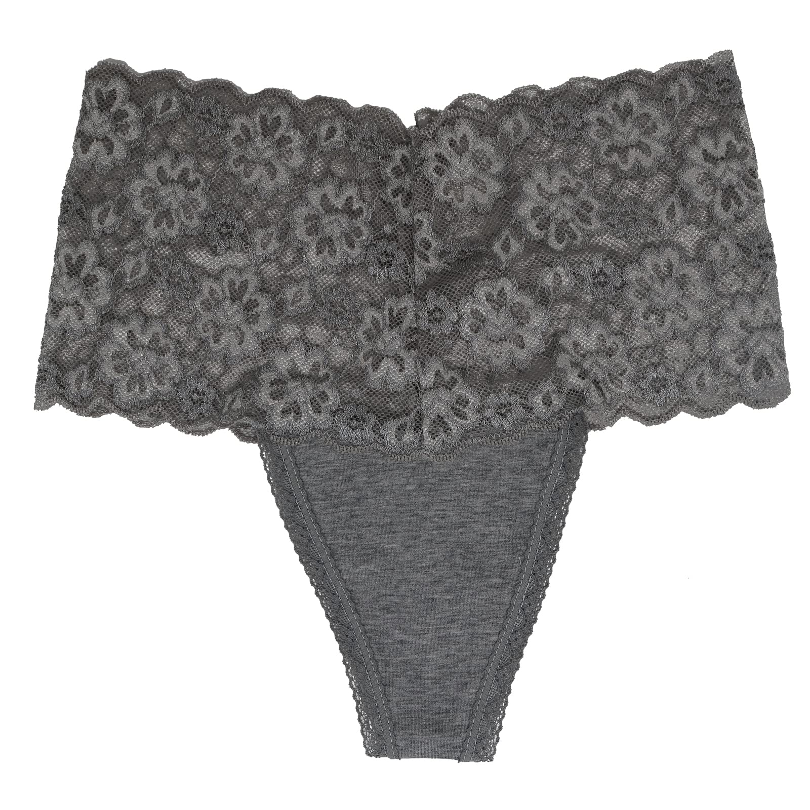 Tangas de encaje de cintura alta para mujer, sección C, recuperación, posparto, maternidad, retro, paquete de 6