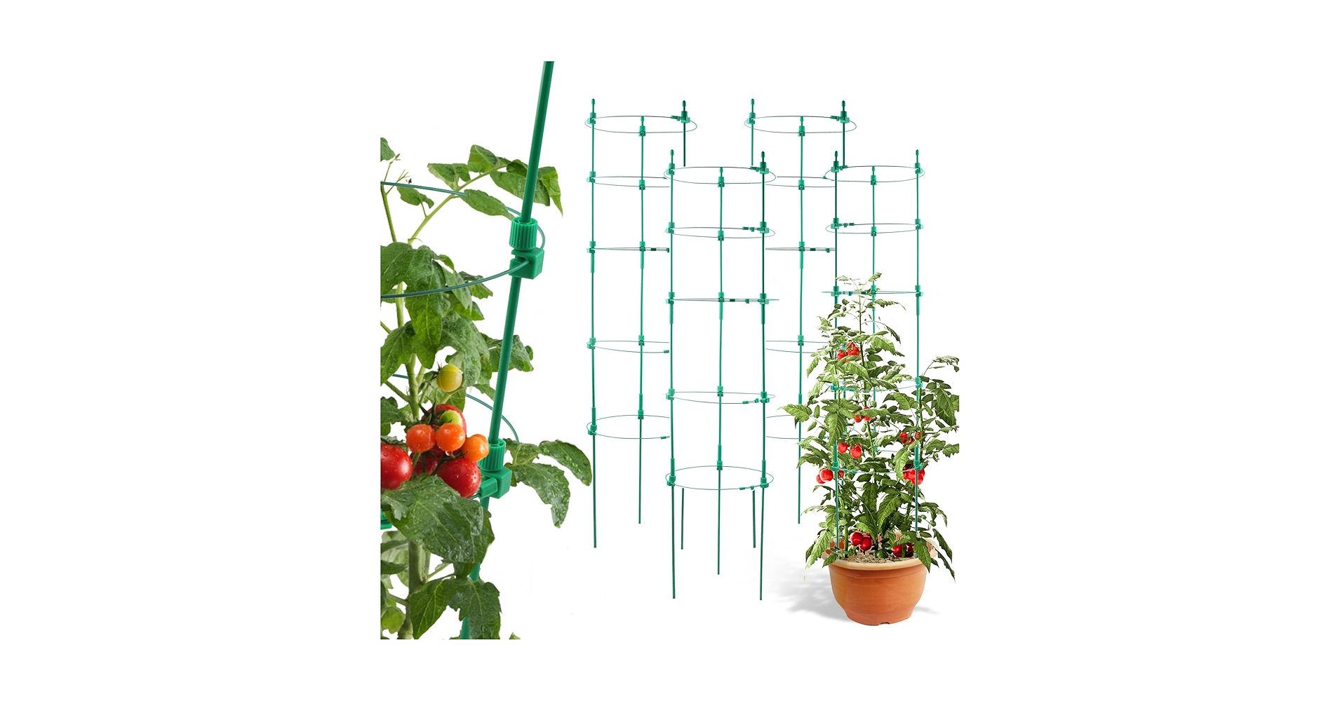 【新品】Hang out GRNT Plants Statnd 650&440 Amazon.com : 3 Packs 47 x 16 x 16 Inch Garden Tomato Cages