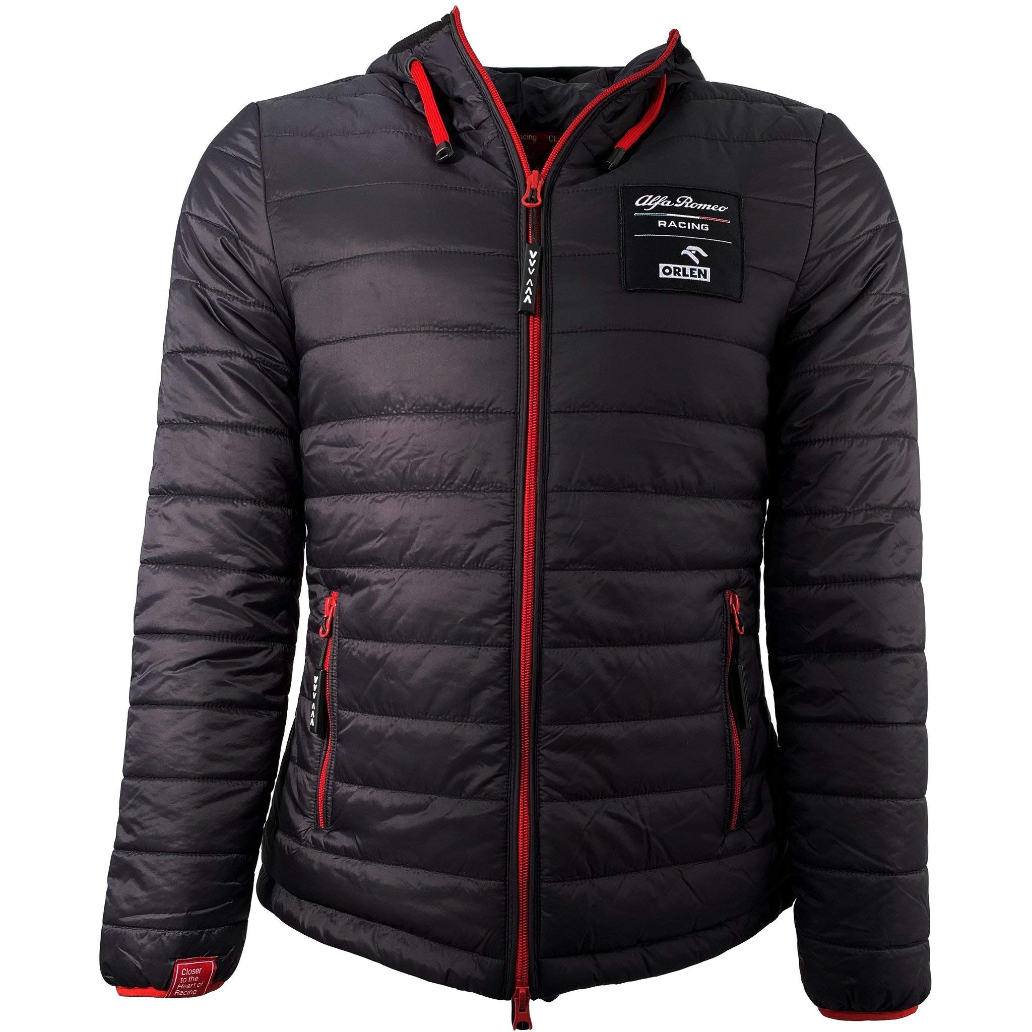 Alfa Romeo Racing F1 Men's Essential Quilted Jacket - Black