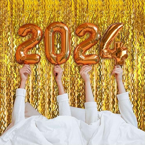 Vista 12 de Cortina cuadrada de oropel para fiesta, 5 cortinas de flecos de papel de aluminio con purpurina, decoración de fiesta, fondo negro para cabina