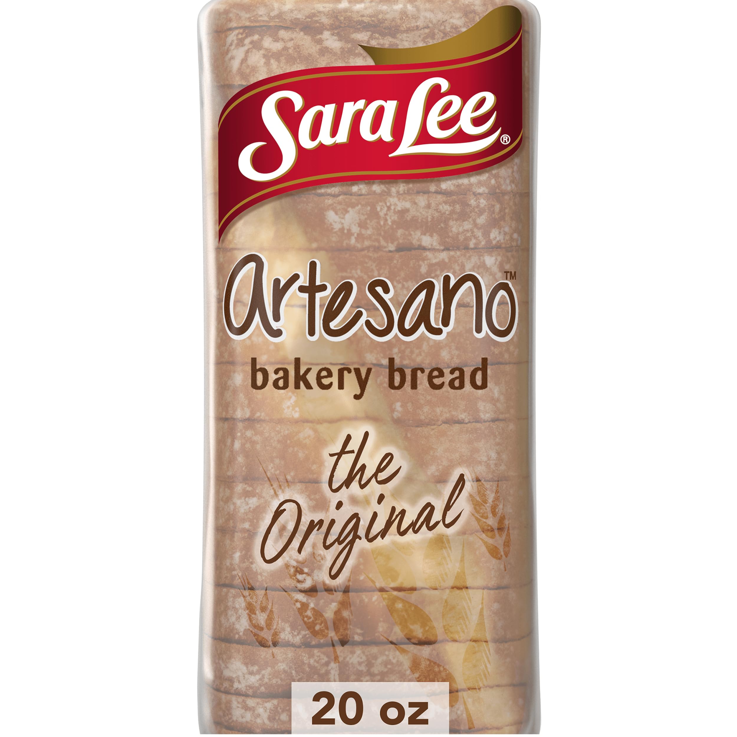 Sara Lee Artesano Original Artisan Bread 20 Oz Loaf of White Bread Without Artificial Preservatives