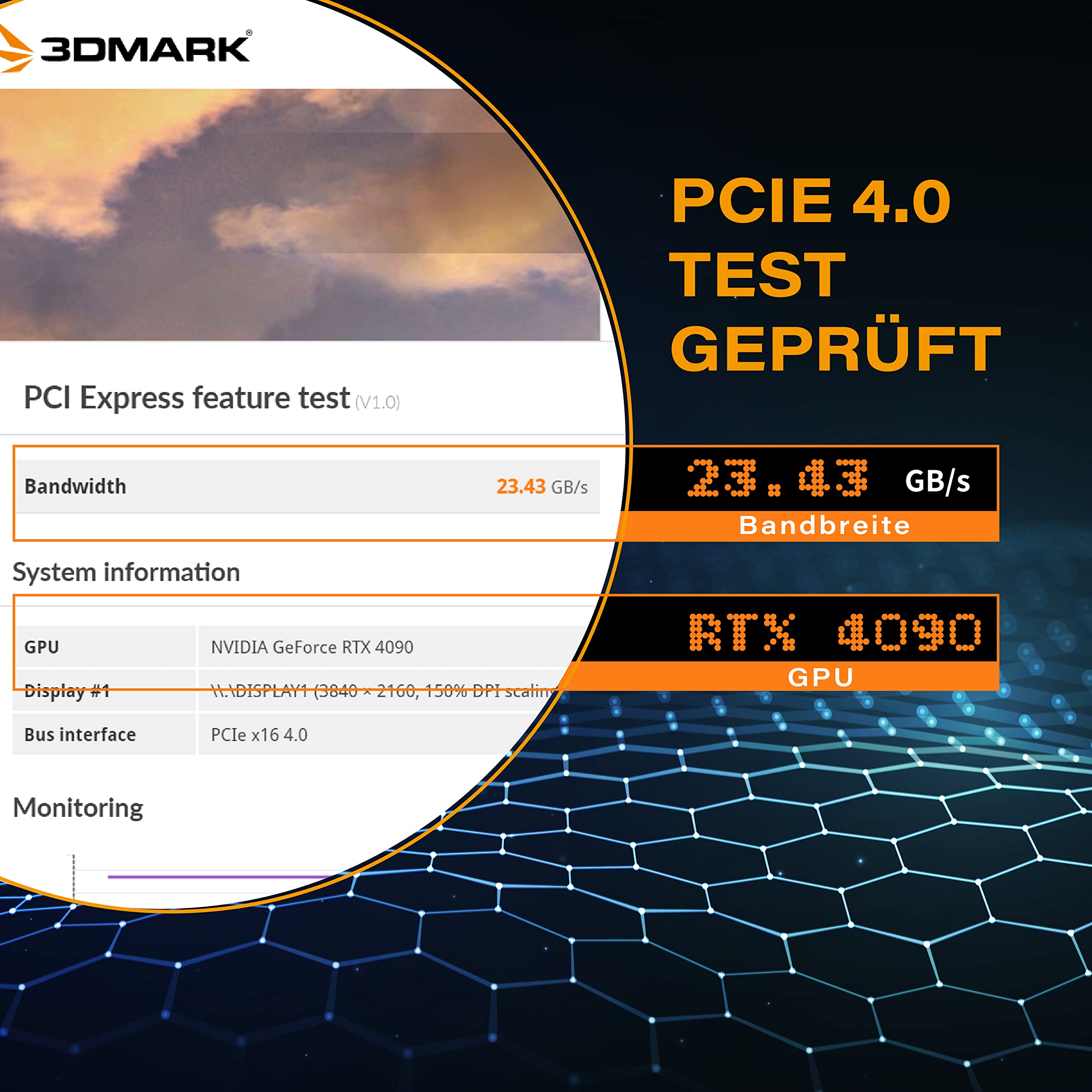 EZDIY-FAB PCIE Gen 4 16x Extrem Flexibel,Hochgeschwindigkeits Riser Kabel PCI Express 4.0 Port GPU Erweiterungskarte-Gerader Stecker[7.87in/20cm]