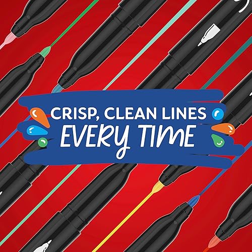 Miniatura 6 de Sharpie Marcadores creativos, marcadores de pintura acrílica a base de agua, punta fina, surtidos, 12 unidades