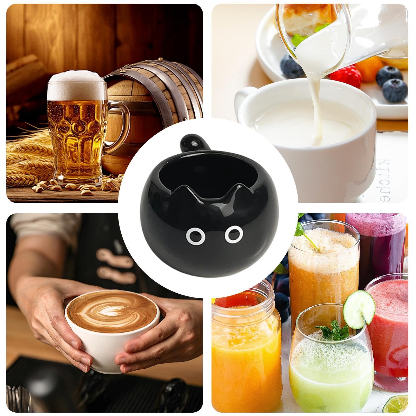 Taza de café gato | Taza de té de cerámica gatito siamés de 210 ml | Taza linda del gato | taza de café de té en | Tazas para hombres y mujeres bebidas calientes | Tazas de agua lindas |