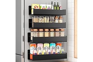 Moveable Fridge Magnetic Spice Racks, 4 Pack
