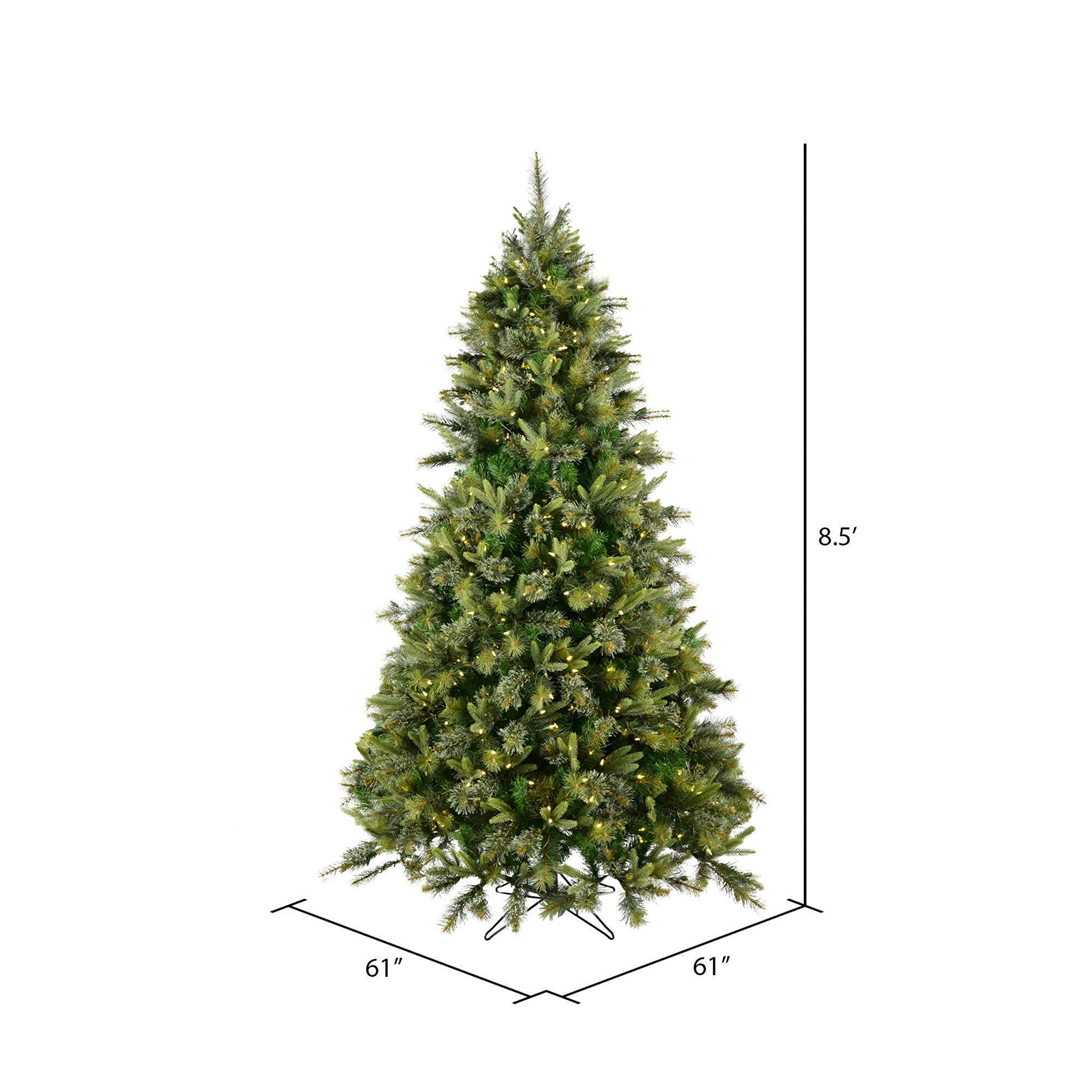 Amazon.com: Vickerman 8.5' Cashmere Pine Artificial Christmas Tree