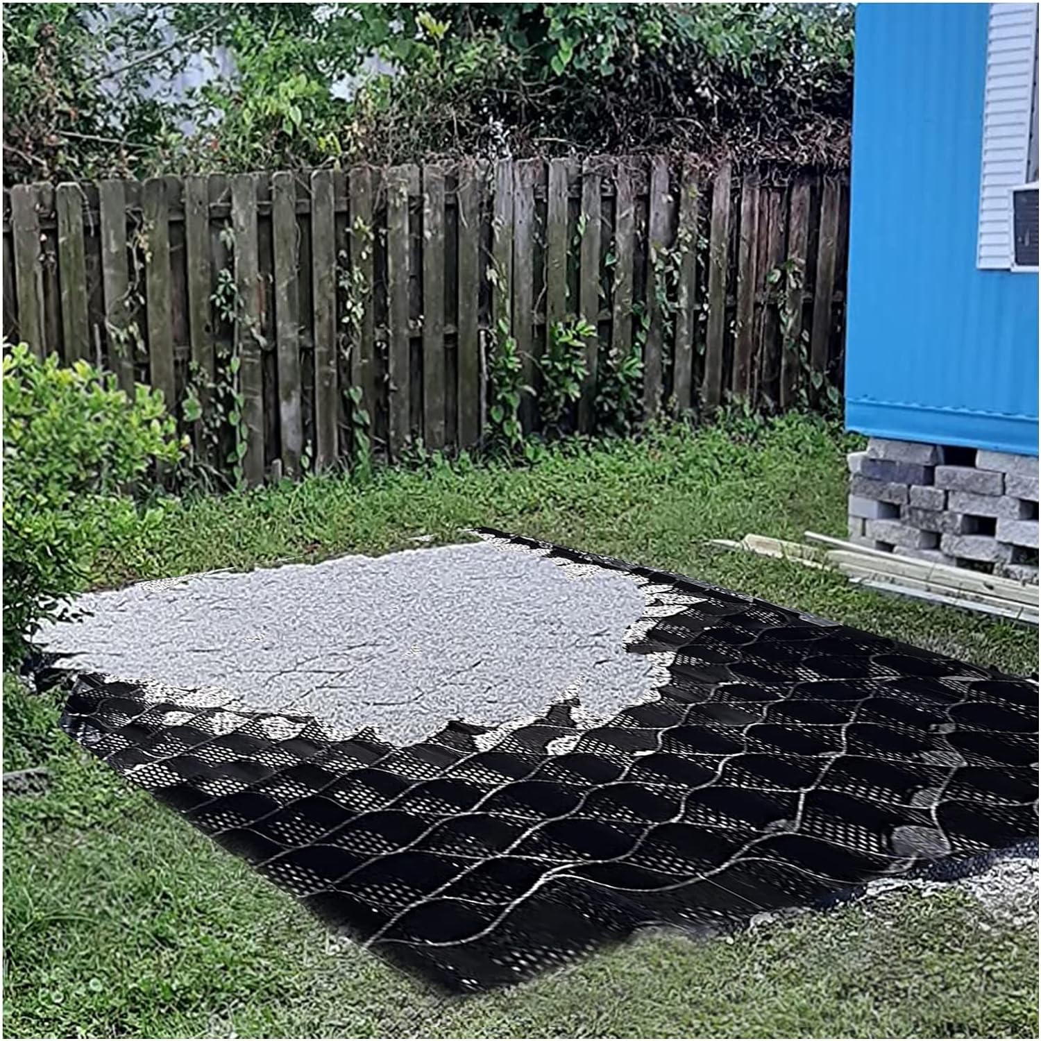 Grille stabilisatrice de gravier robuste ELzEy anti affaissement 8x6m