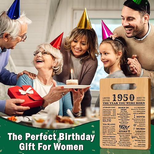 Miniatura 24 de Regalos de 80 cumpleaños para mujeres y hombres, tabla de cortar 1945, regalos de cumpleaños 80 para ella, regalos de cumpleaños de 80 años, regalo