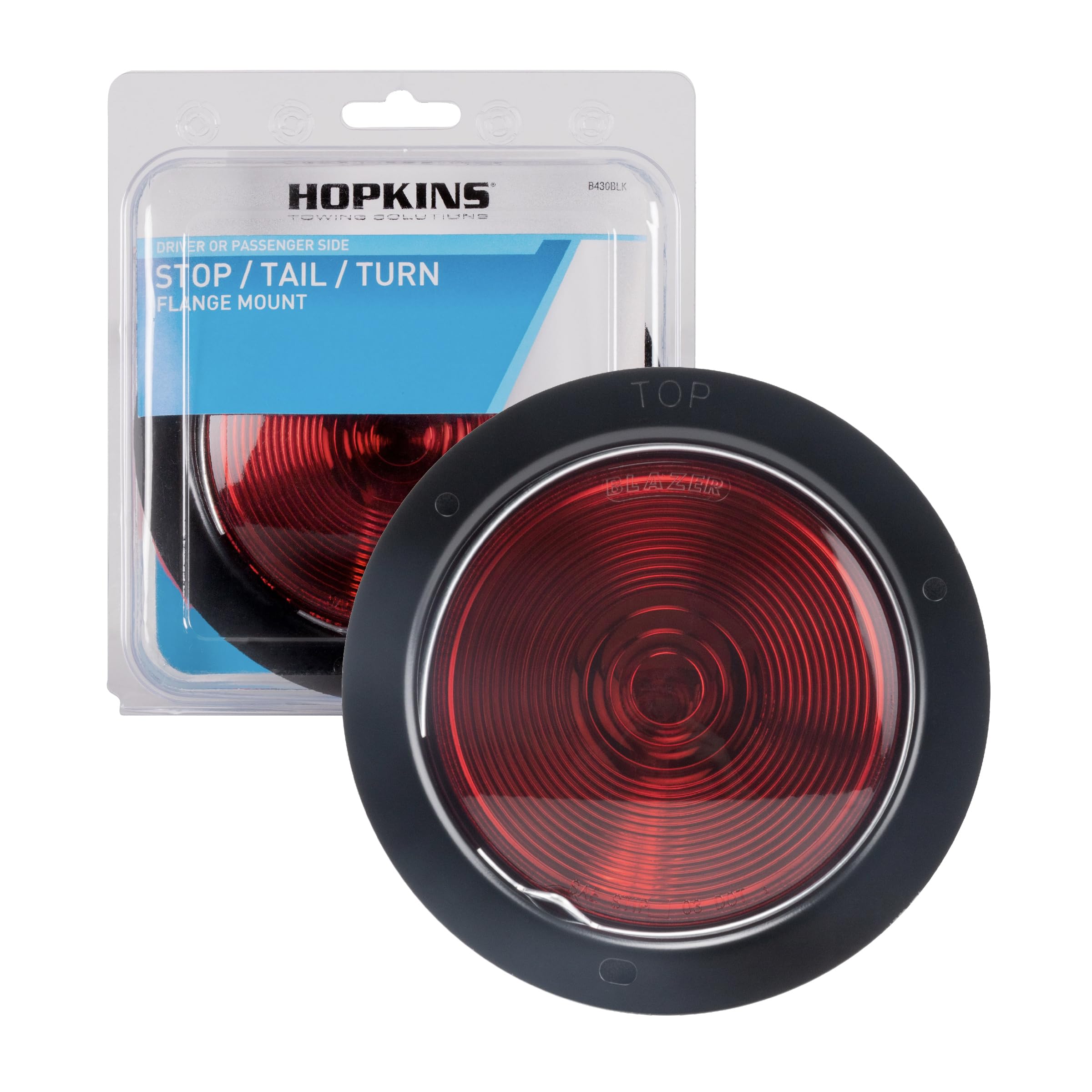Blazer International B430BLK 4" Round Stop / Tail / Turn Light , Red