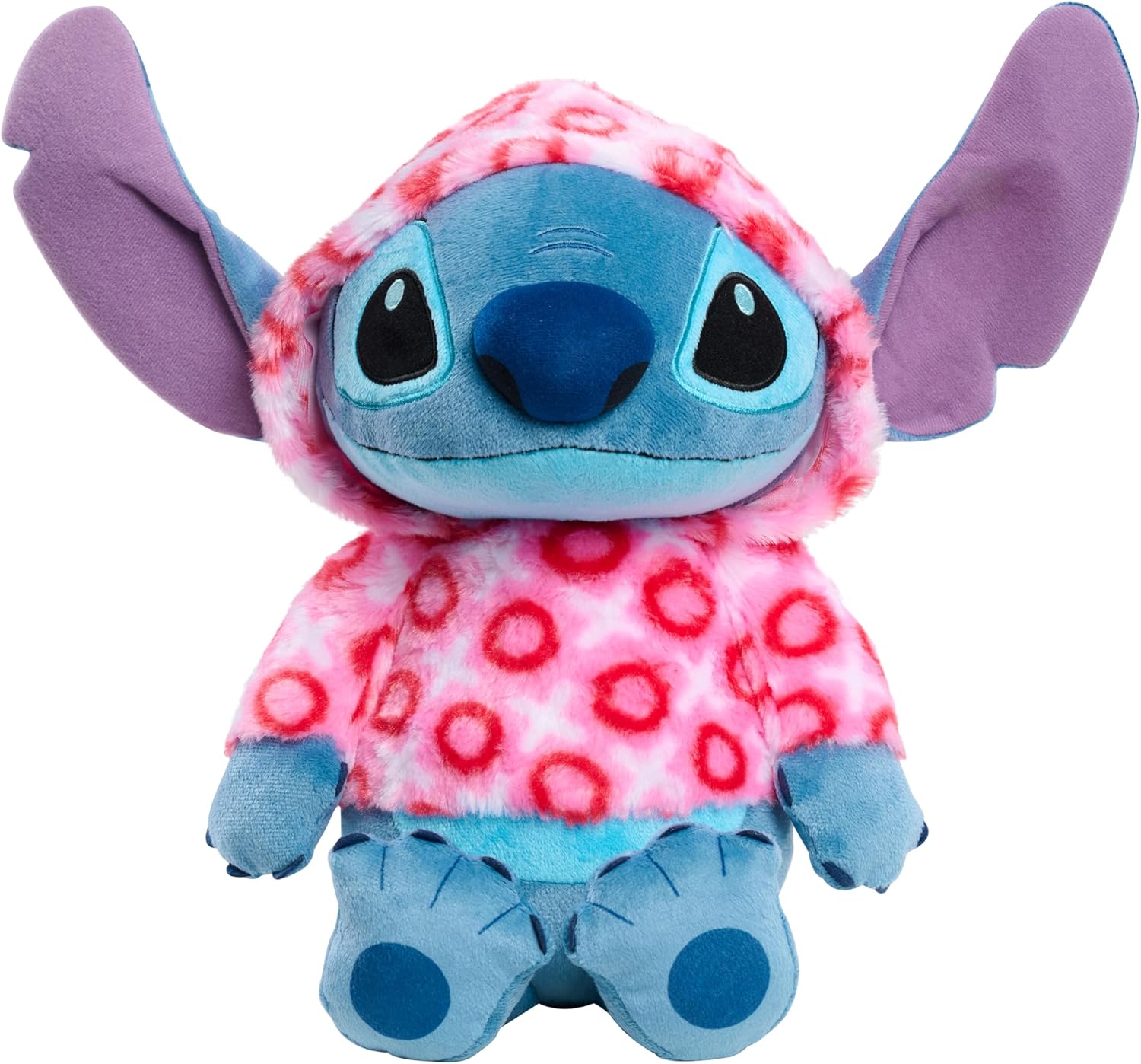 Disney Stitch Large 13-inch Heart Hoodie Plush...