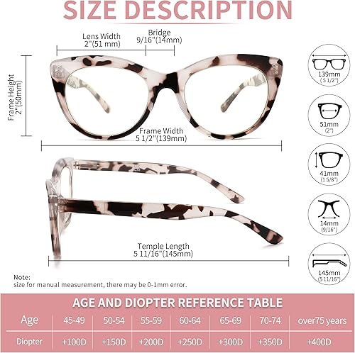 Miniatura 6 de IVNUOYI Paquete de 4 lentes de lectura con bloqueo de luz azul para mujeres, elegantes anteojos de computadora para mujer con bisagra de resorte