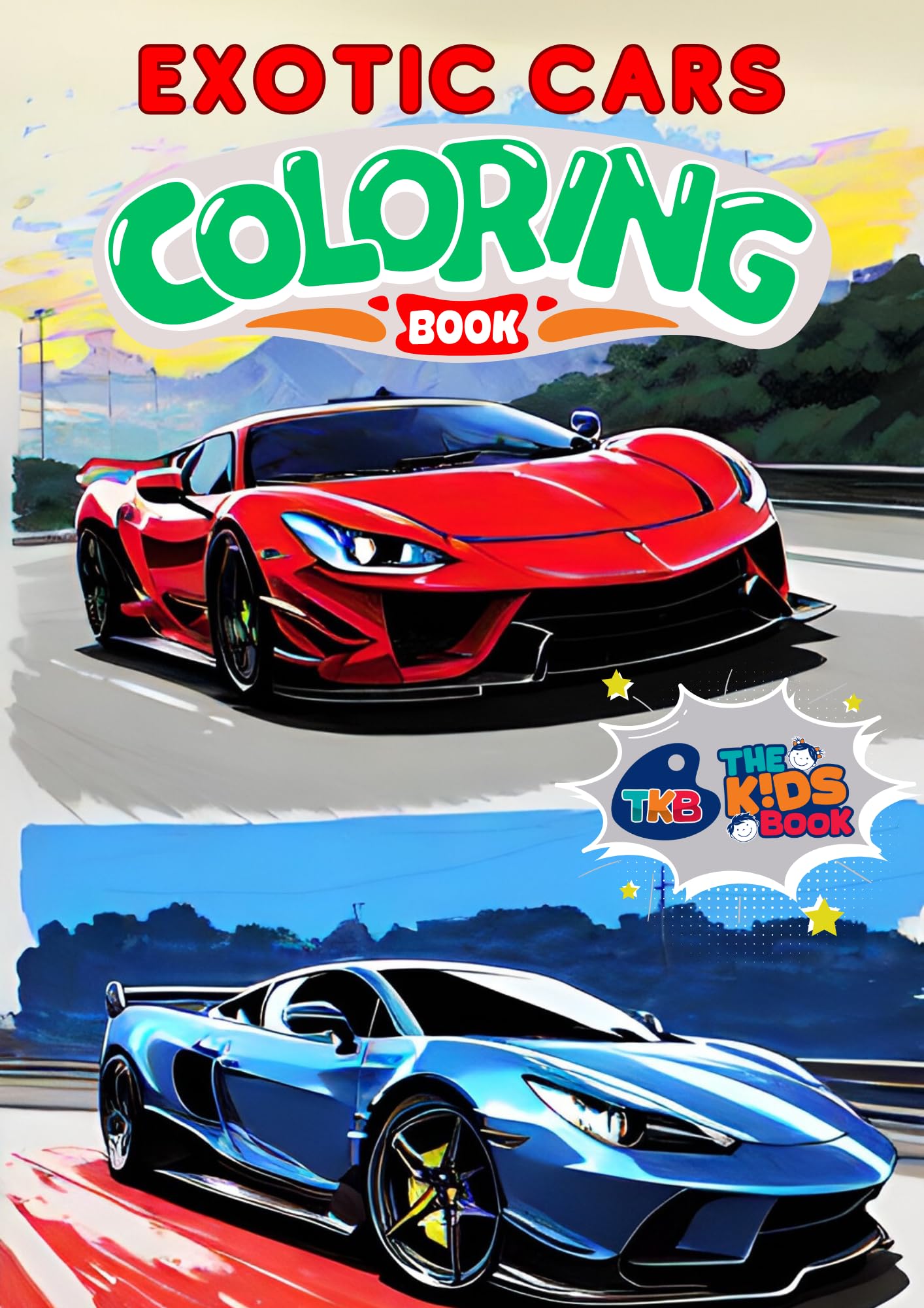 EXOTIC CARS COLORING BOOK