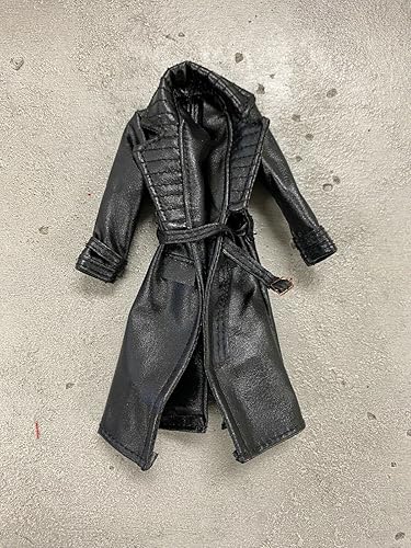 Abrigo negro hecho a mano en miniatura a escala 112 para Marvel Legends Mezco Punisher Nick Fury (Figura no incluida)