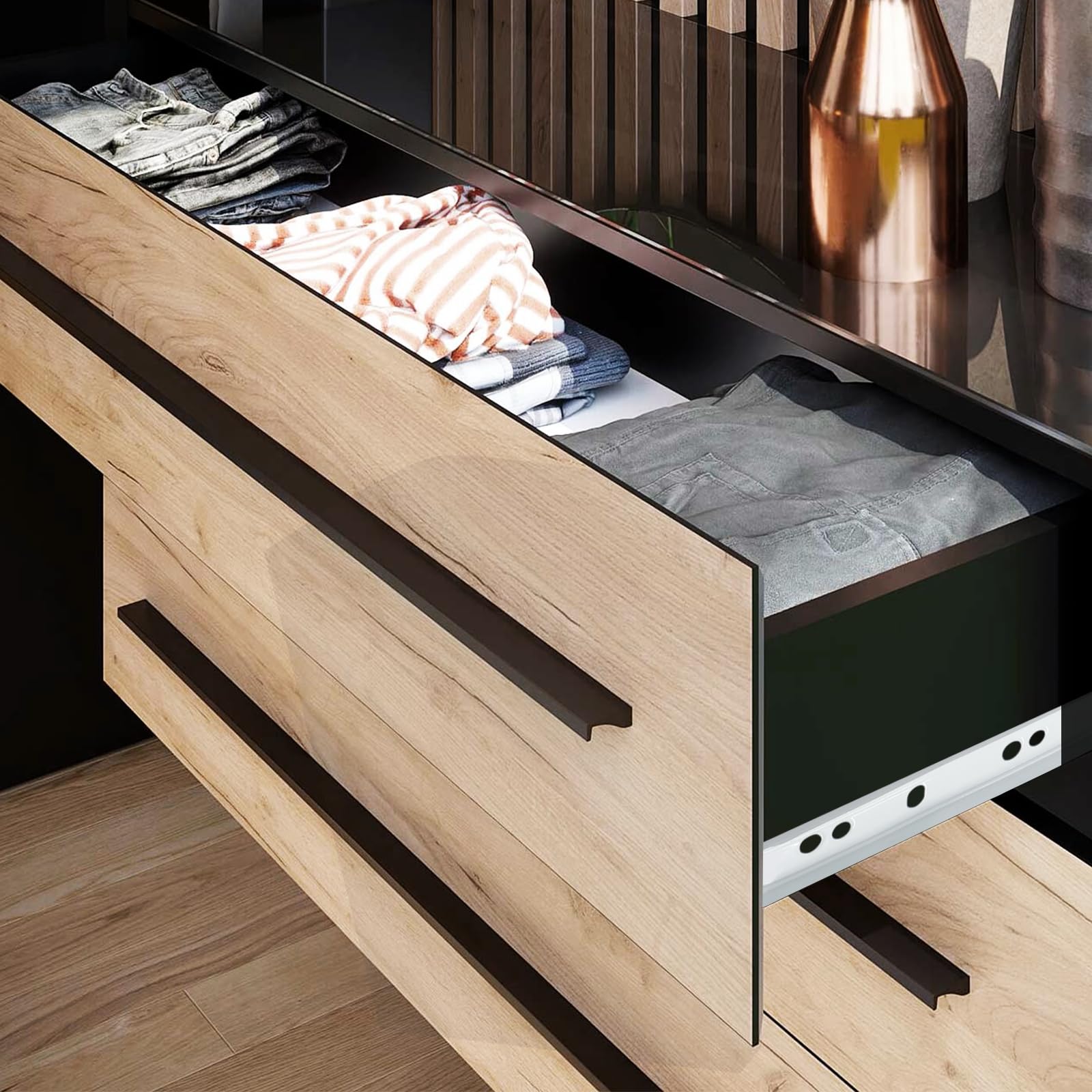 14 Inch Drawer Slides - Smooth & Durable -6 14 Inch Drawer Slides - Smooth & Durable -6