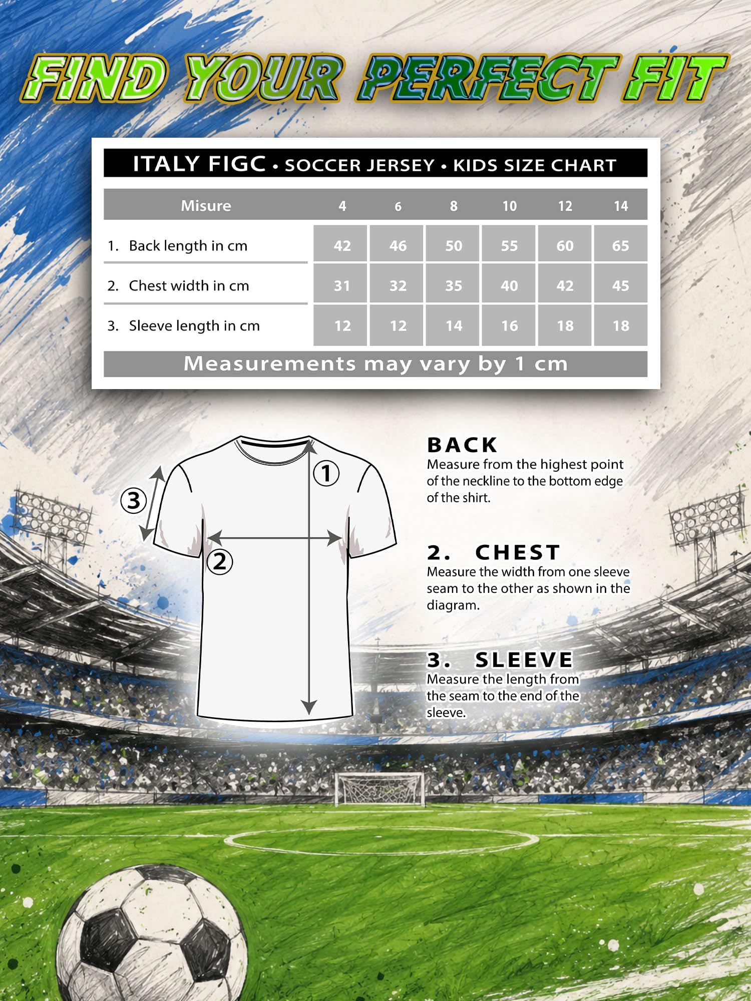 Maglia Calcio Ufficiale - Tricolore - Maglietta Tecnica Bambino e Ragazzo vestibilità Regular