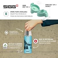 Bidon pentru copii din aluminiu Sigg WMB ONE 0,6 L - turcoaz deschis 4