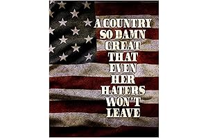 Rustic American Flag Wall Art Poster