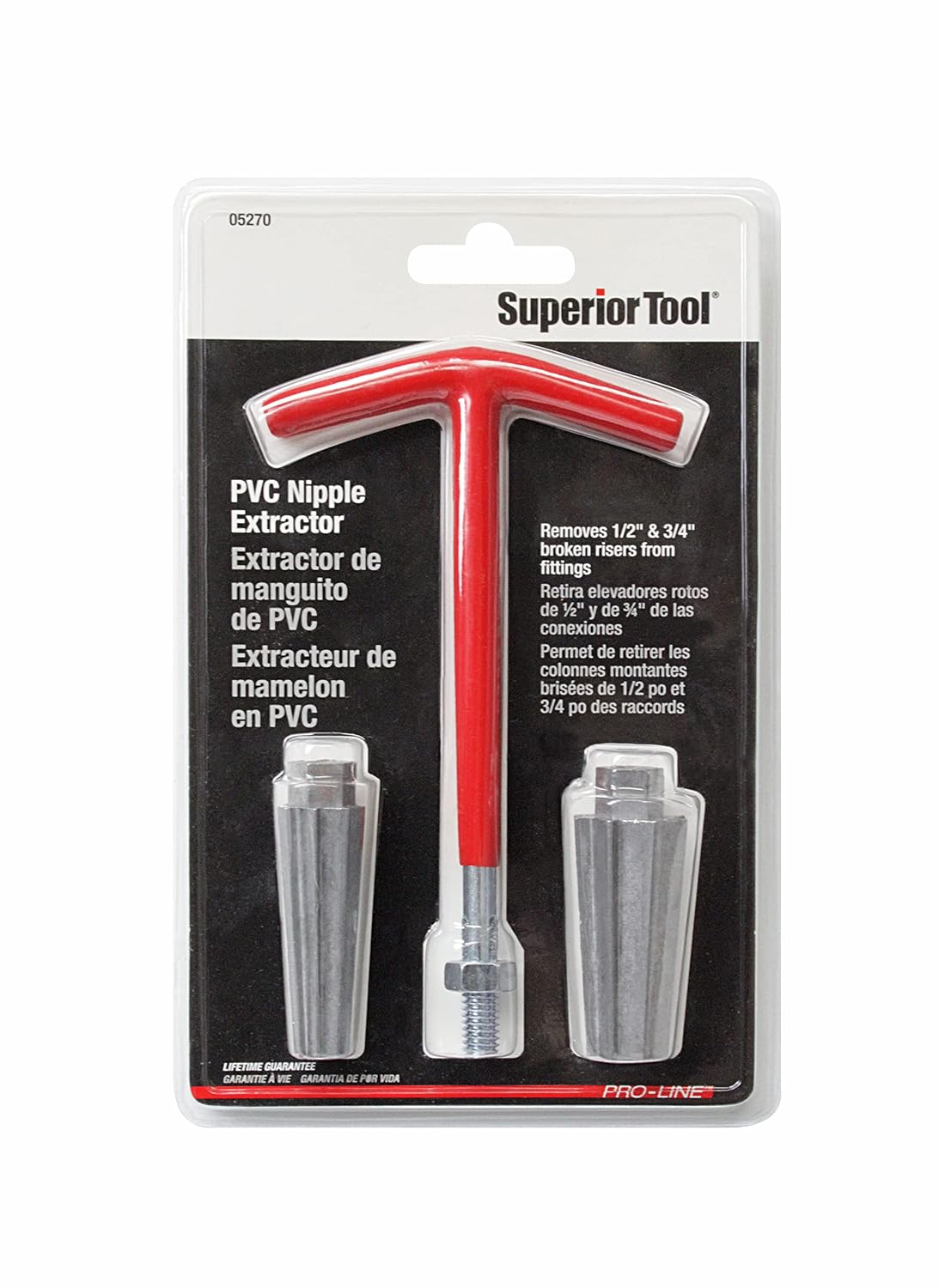 Superior Tool Riser Removal Tool,1/2 & 3/4 in,Steel