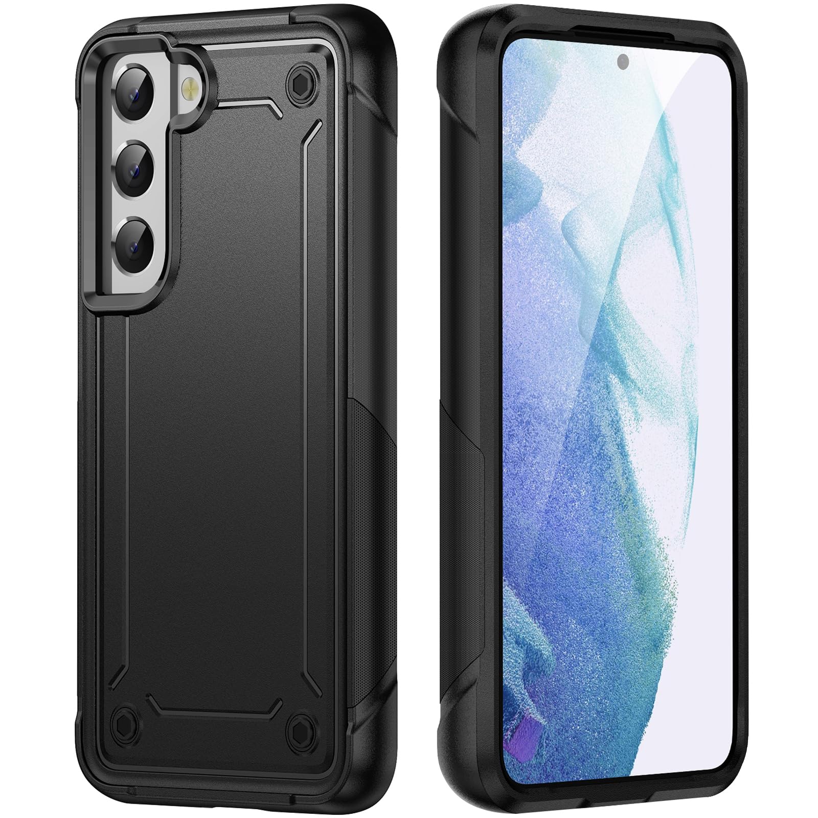 Fucozan Shockproof Designed for Samsung Galaxy S21 Plus Case Galaxy S21+ Case 2 in 1 Militay Drop Tested Rugged Heavy Duty Shockprrof Protective Case