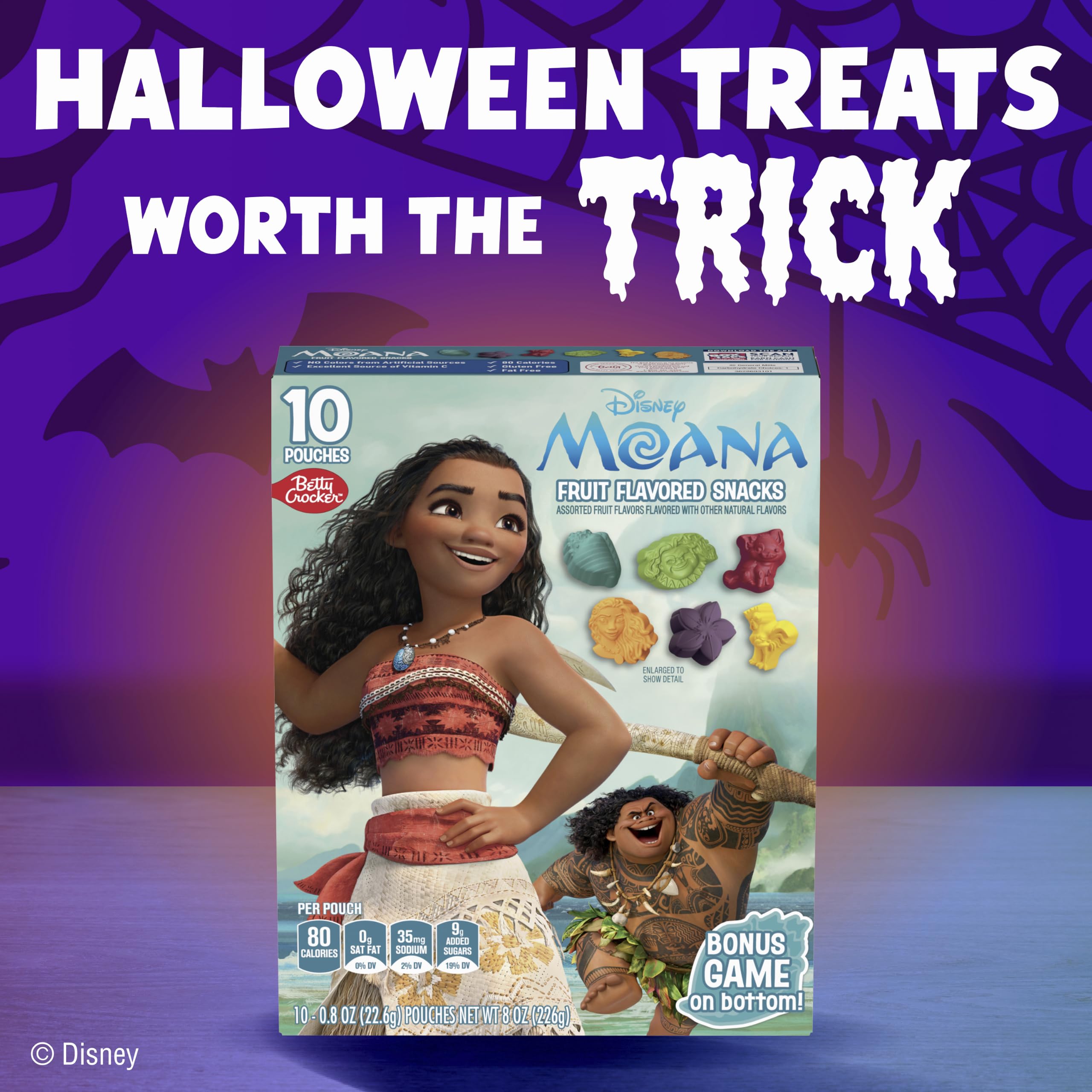 Amazon.com: Disney Moana Fruit Flavored Snacks, 8 oz, 10 Pouches