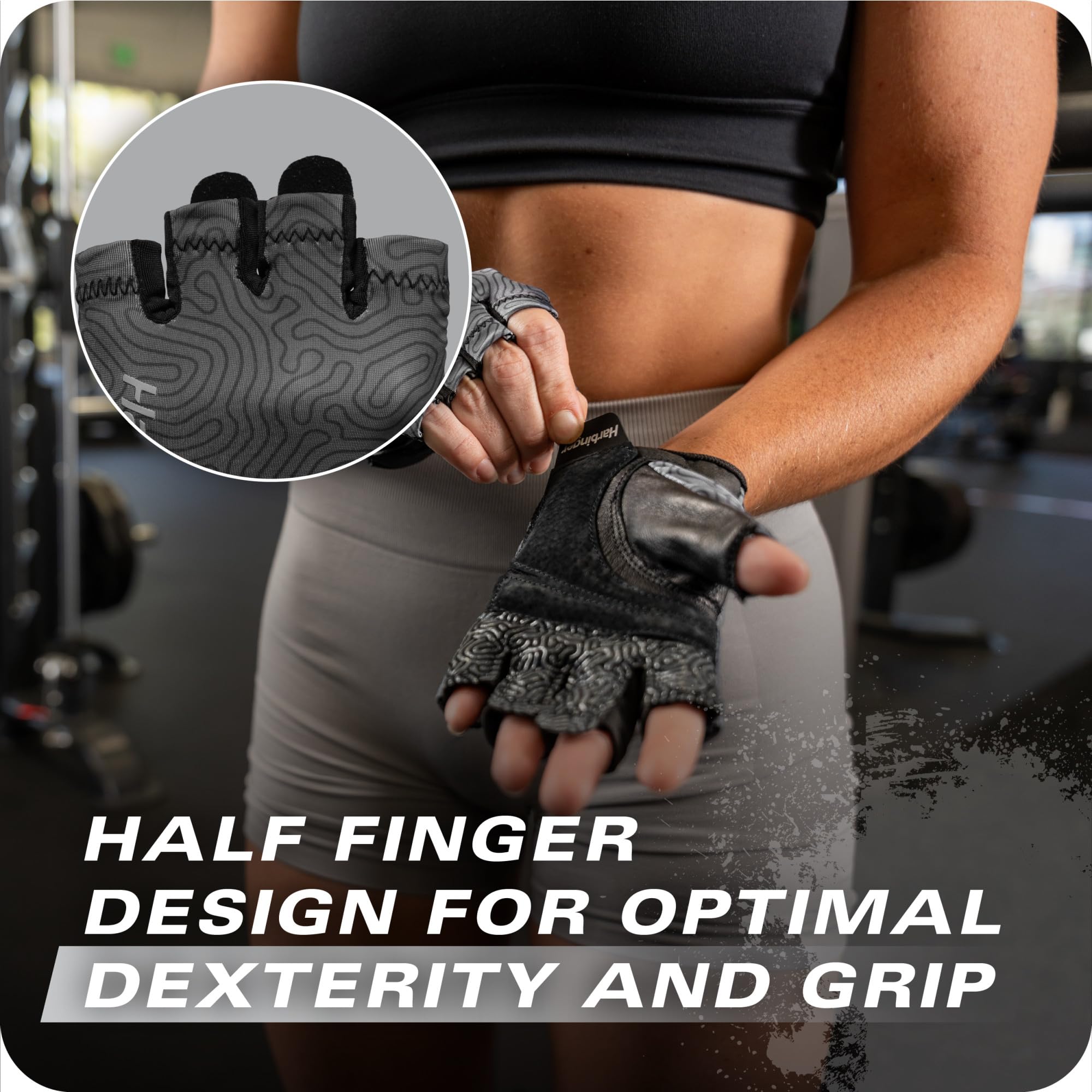 Harbinger Pro Gloves 3.0 - Guanti da allenamento ad alte prestazioni, presa migliorata, traspiranti, elastici in 4 direzioni, chiusura polso regolabile, donna