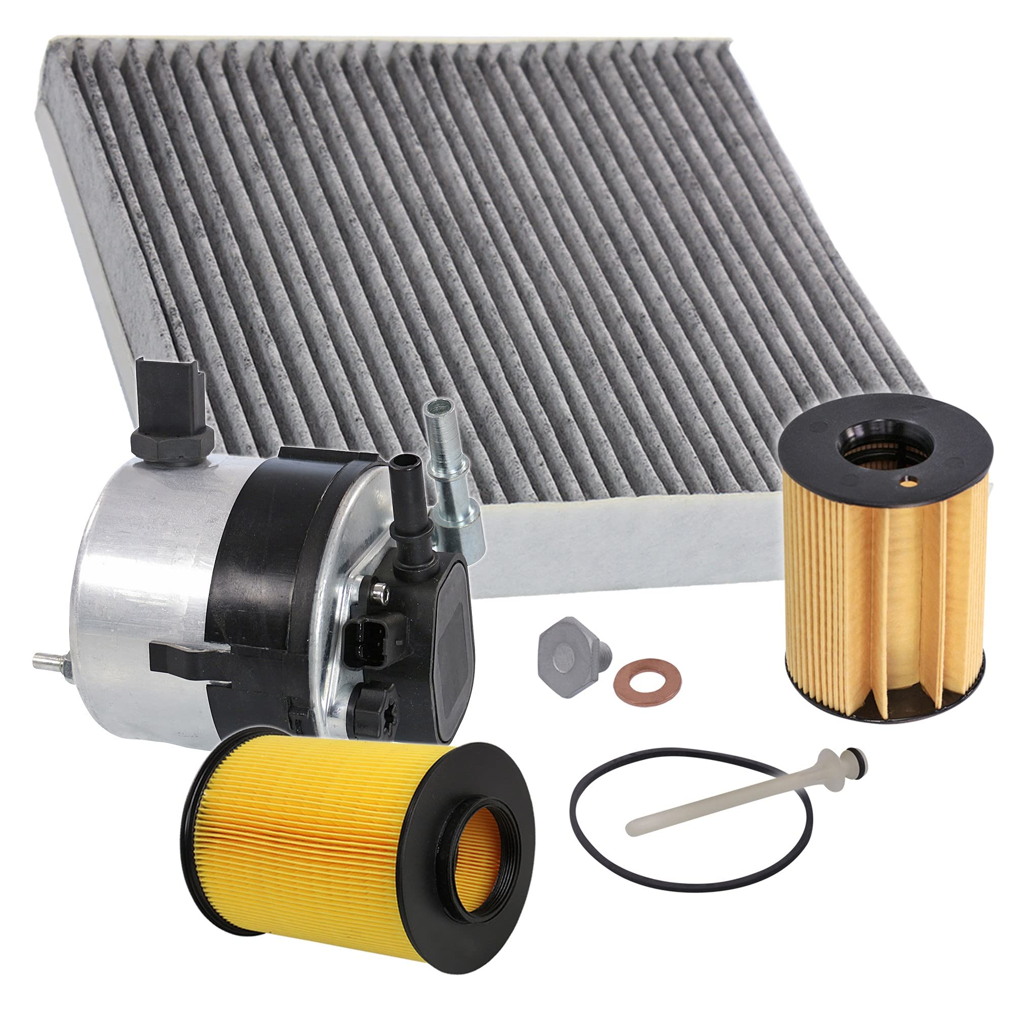 Inspektionspaket SET B - Luftfilter, Pollenfilter, Ölfilter, Kraftstofffilter Komplettset