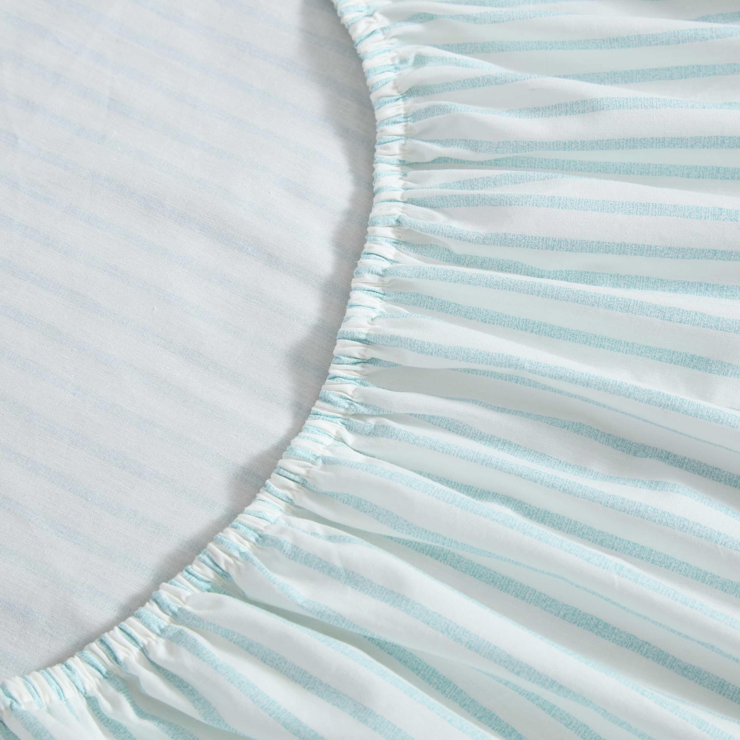 Tommy Bahama - Juego de sábanas tamaño Queen, Juego de Ropa de Cama de percal de algodón, súper Suave y Acogedor, decoración del hogar, Certificado Oeko-Tex (Cool Beach Stripe Turquoise, Queen)