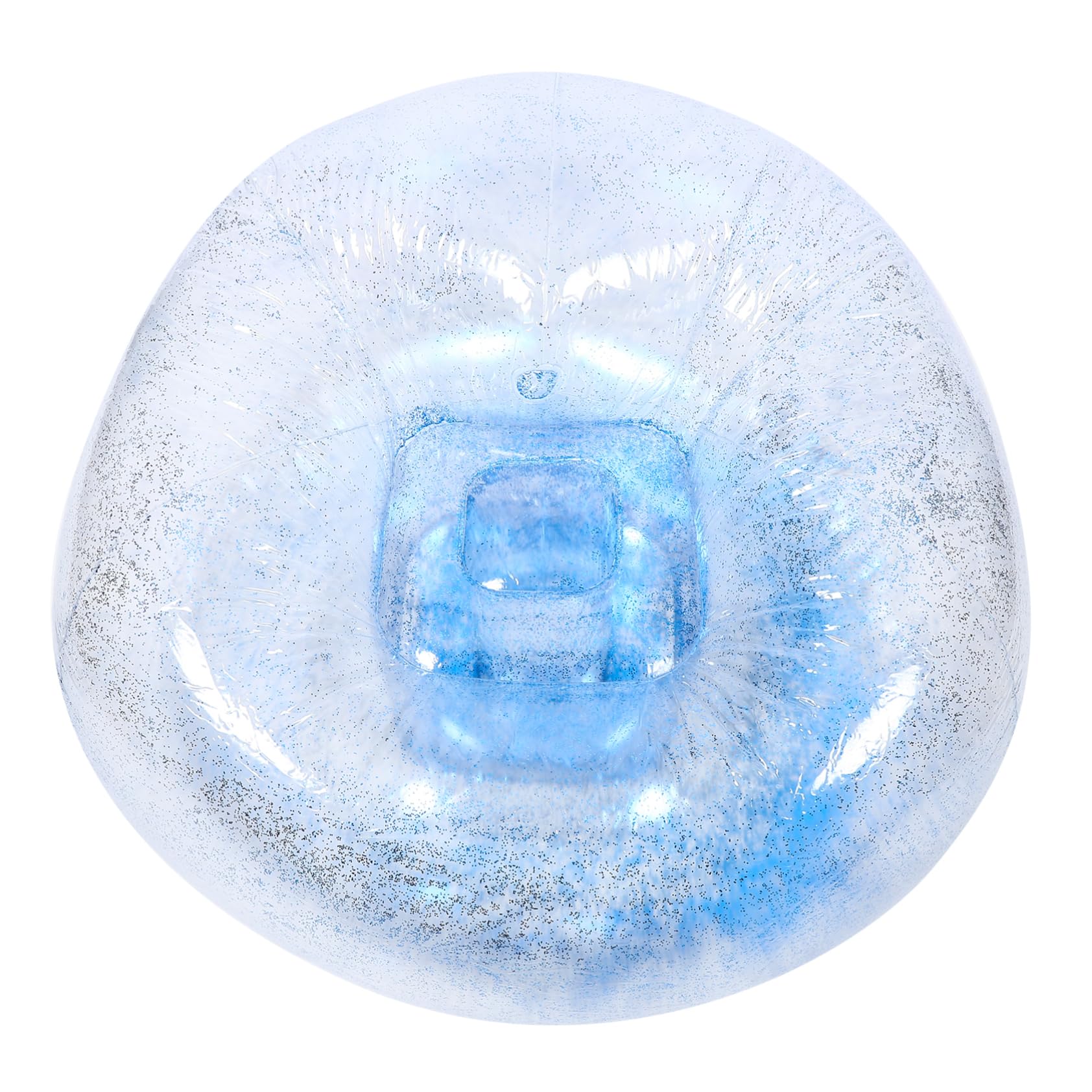 Reposapiés inflable portátil Amosfun con sofá transparente cómodo