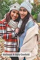 Vista 8 de Funky Junque Gorro encorvado de gran tamaño con bufanda infinita a juego.