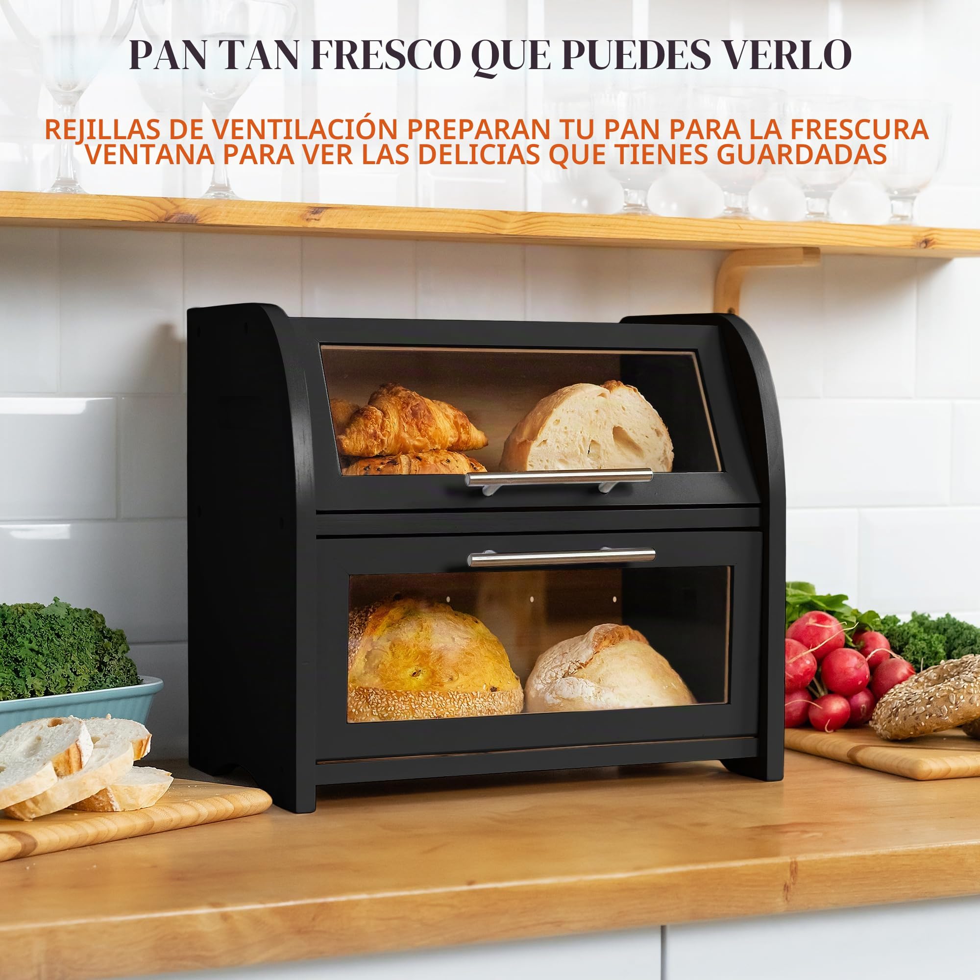 Panera Apace Arise, Gran Tamano 2 Estantes, Ventanas y Ventilacion