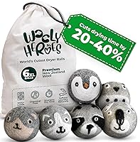 Vista 1 de No More Dryer Sheets! XL Wool Dryer Balls 6-Pack, Reusable Laundry Softener & Static Reducer, Eco-Friendly, Long-Lasting, Safe for Sensitive Skin