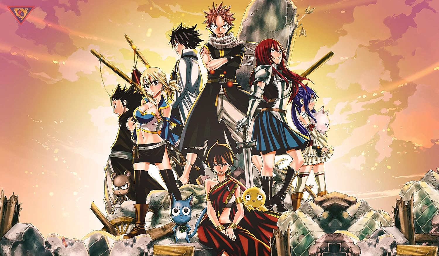 Japanese Anime Fairy Tail Large Custom Mouse Pad/Playmat - Durable Rubber 14" x 24"