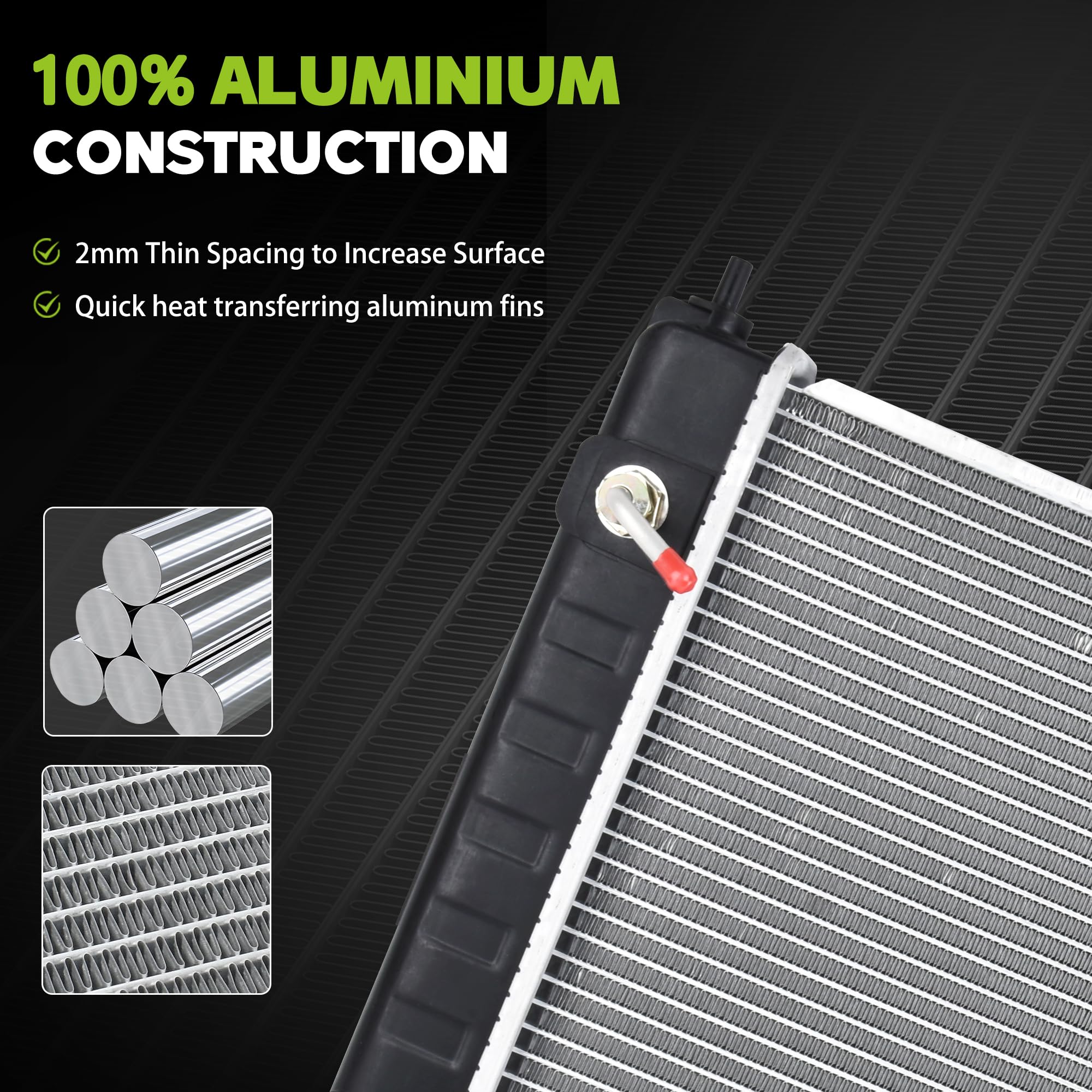 Premium Engine Coolant Radiator For Nissan Altima & Peru - View #3