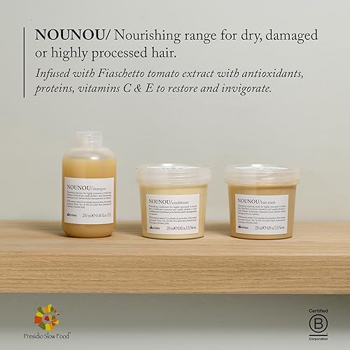 Miniatura 6 de Davines NOUNOU Shampoo Hydrating Deep Shampoo for Bleached Permed Relaxed Damaged Hair Or Very Dry Hair Replenishes Chemically Processed Hair