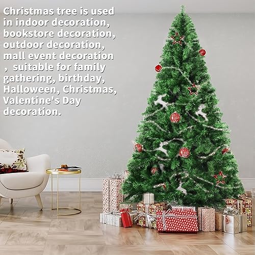 Miniatura 7 de MuRealy Árbol de Navidad de alta calidad de 6 pies  Árbol de pino artificial de Navidad con 800 puntas de ramas de PVC, fácil montaje, árbol