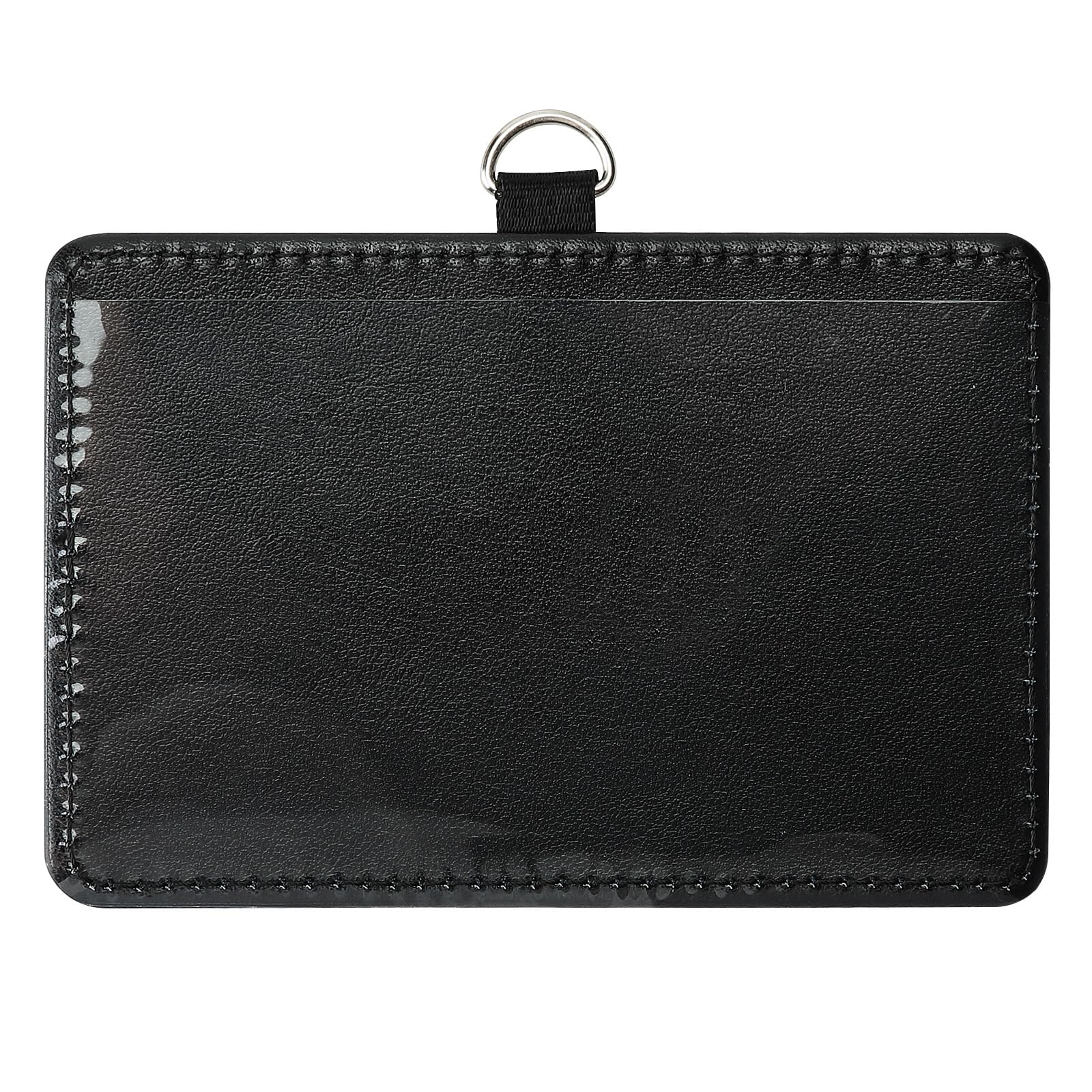 30 Pack Sublimation Blank PU Leather ID Badge Holder DIY Heat Transfer Print Horizontal ID Card Holders for Badges Waterproof Name Tag Holders for Coach Office Employees Students - Image 4