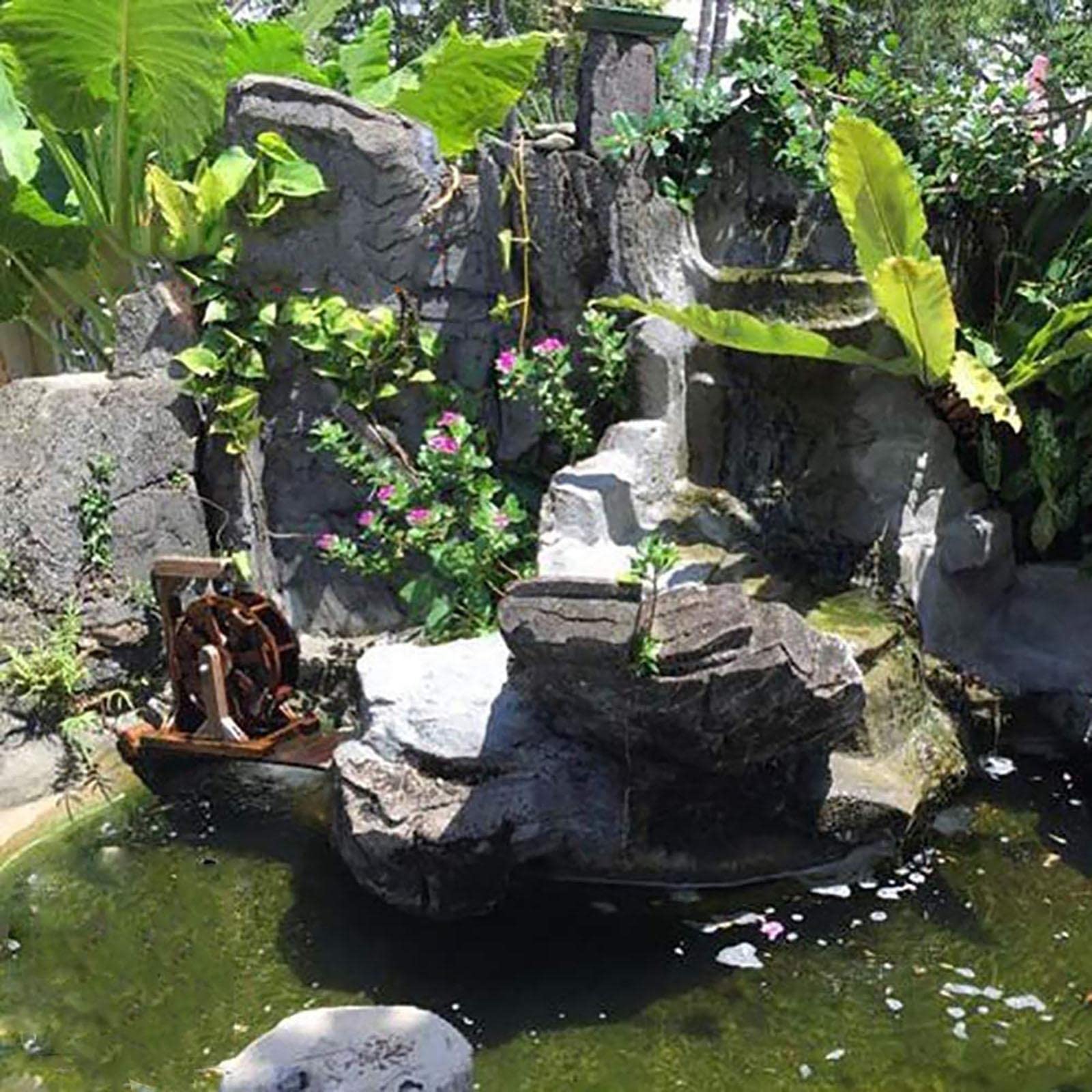 Amazon.co.jp: 風水ホイール水車風車水装飾品、水車噴水、パティオ