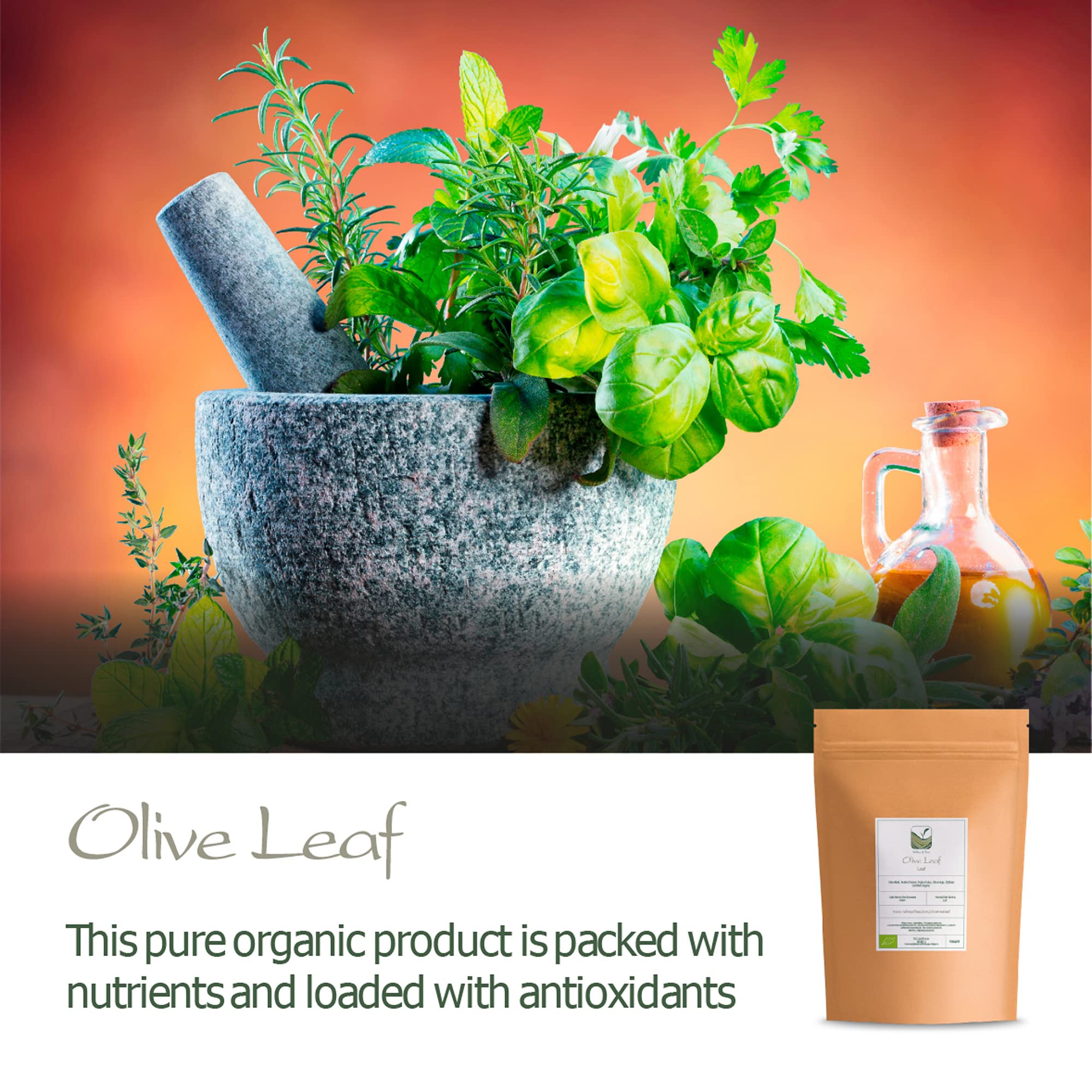 Olive Leaf Tea Organic Greek - Olive Leaves Dried